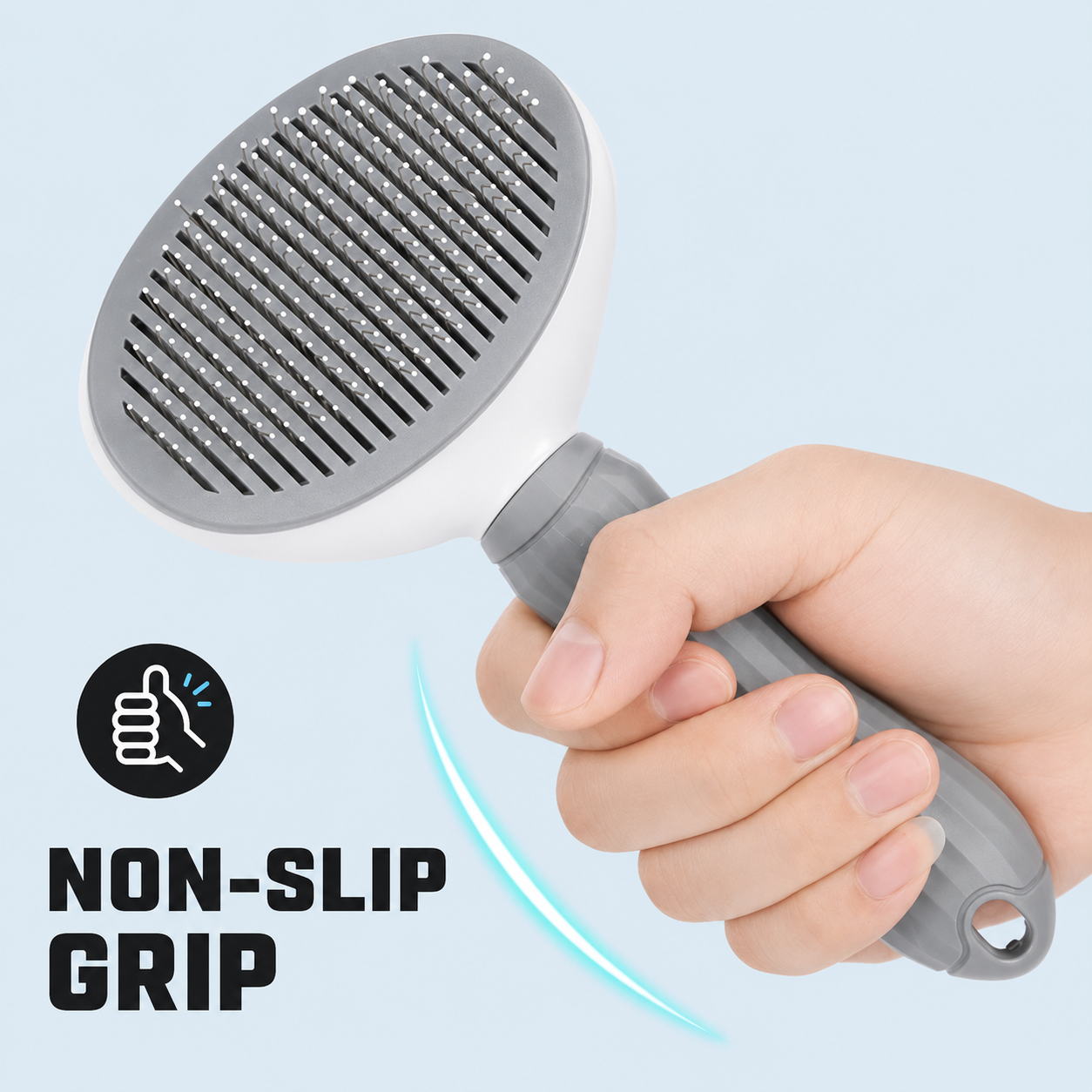 Professional One-Click Pet Hair Removal & Grooming Brush